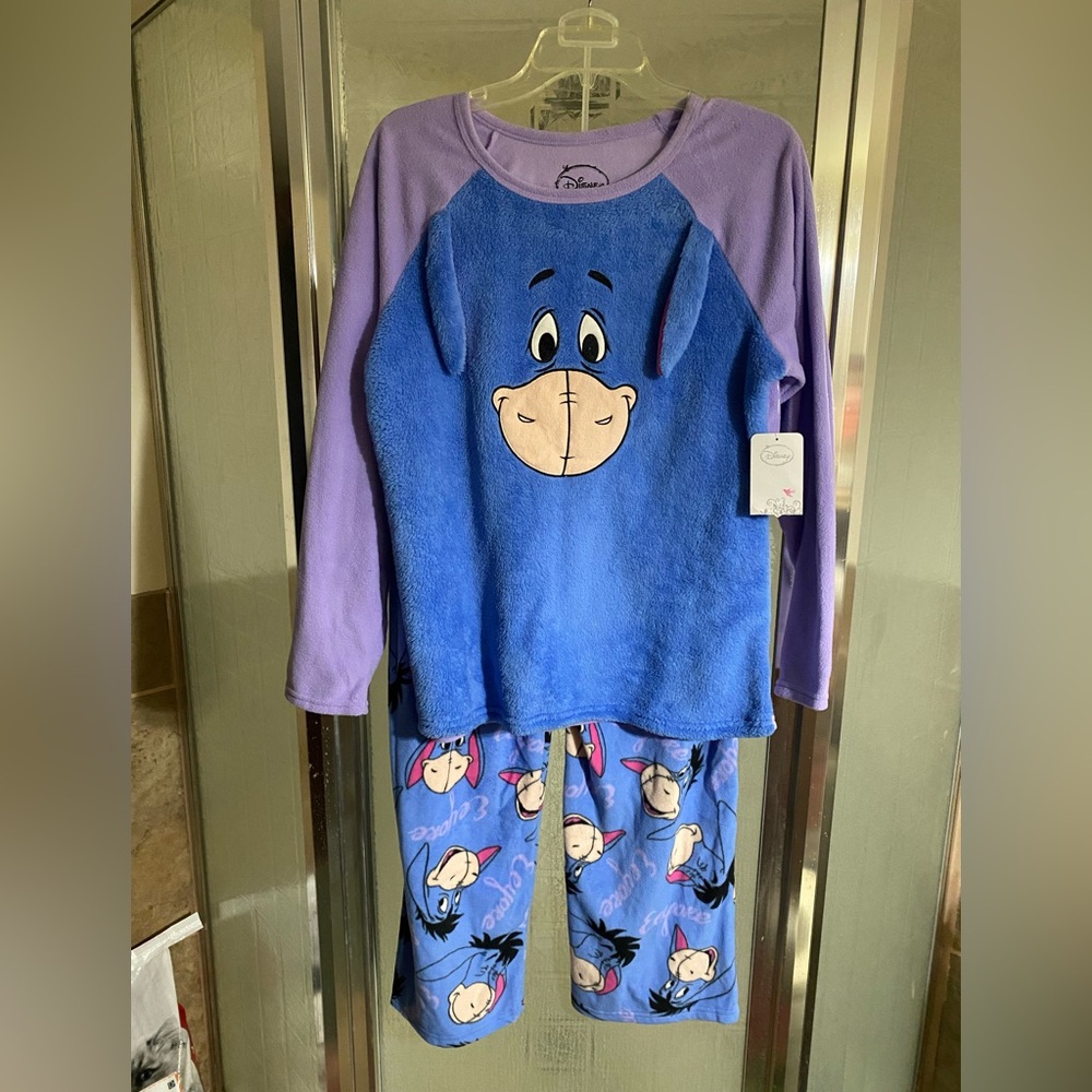 Eeyore Pajama Set L NWT